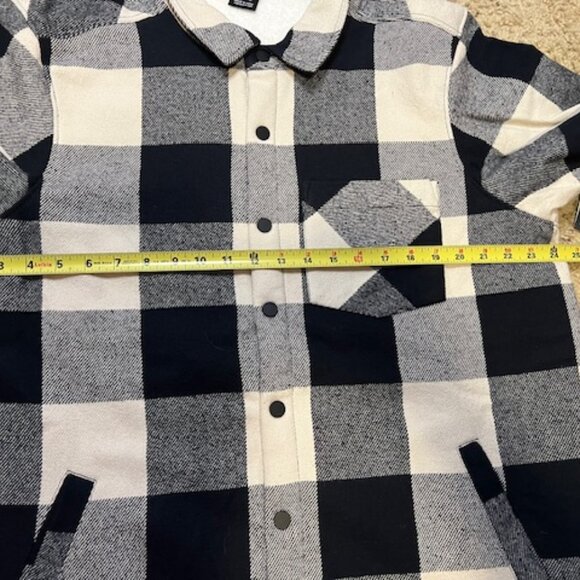 Black Diamond Men Project Lined Buffalo Plaid Button Shirt Jacket Size Large New - Picture 7 of 8